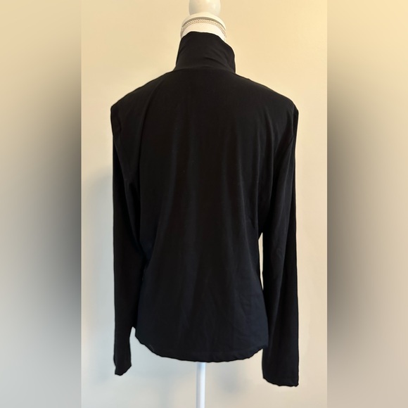 St. John Caviar | Black Long Sleeve Turtleneck Top - Picture 4 of 7